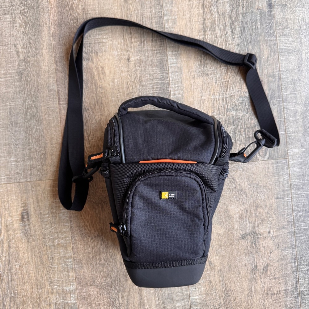 Case Logic SLR Camera Holster Bag Black Nylon SLRC-201 Waterproof Base